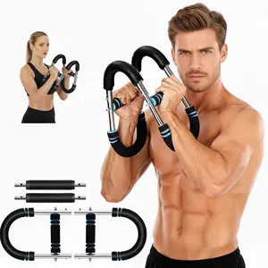Adjustable Power Twister Bar Arm Trainer, Chest & Arm Strength Training Equipment for Men, Portable Upper Body Workout Tool for Home Gym Fitness Summervibes