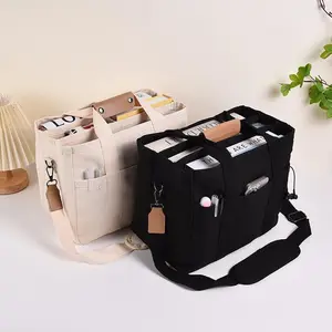 Women's Casual Canvas Tote Bag, Large Capacity Multi-pocket Handbag, Adjustable Shoulder Strap, Women's Casual Shopping Bag(gift)