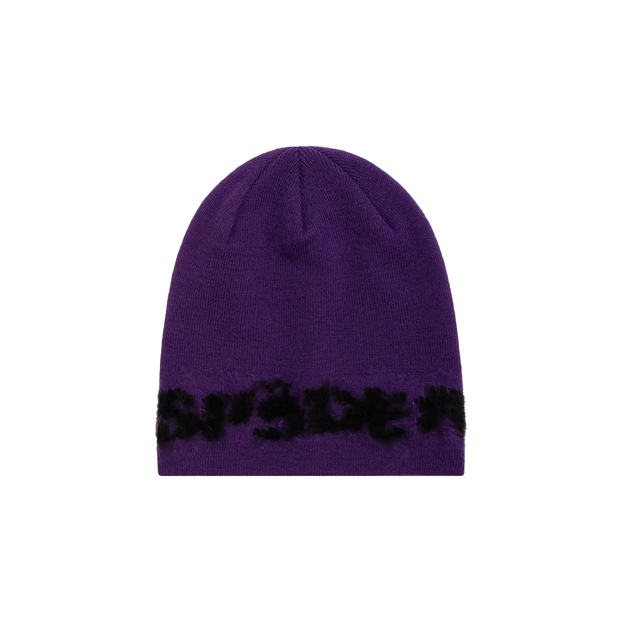 Fuzzy Logo Mohair Beanie "Purple" SP5der542
