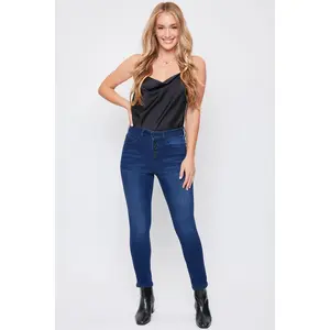 Missy Vintage Mid-Rise Button Fly Jeans