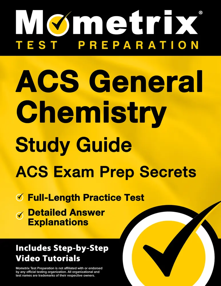 USED Book - Acs General Chemistry Study Guide - Acs Exam Prep Secrets, Full-Length Practice Test, Detailed Answer Explanations: [Includes Step-By-Step Video Tutor by Matthew Bowling (Paperback) - english