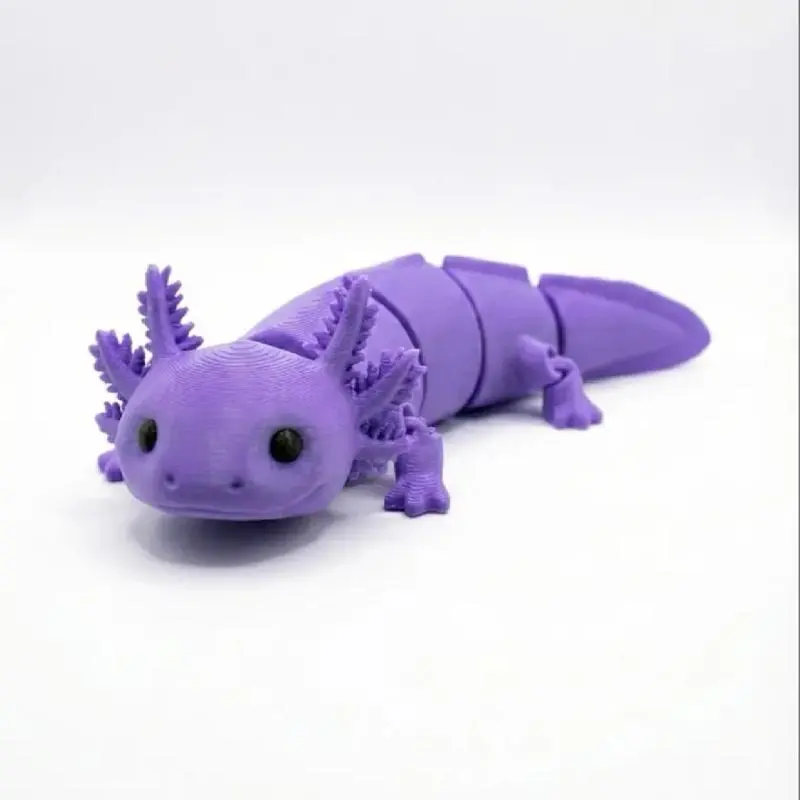 3D-Printed Flexi Axolotl Figurine