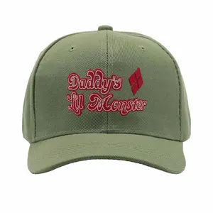 Daddys Lil Monster red es print snapback trucker cap hat Truck driver baseball cap