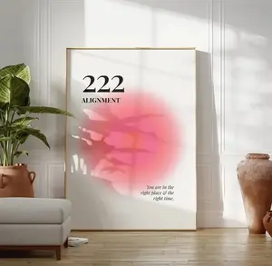 Angel Number 222 Poster Art Print, 222 Alignment Angel Number Premium Matte Vertical Posters No Frame
