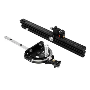 HD-KS22 Miter Gauge Fence Extended 850mm High Precision Aluminum Tool Dual Metric & Imperial Scale Best for Woodworking