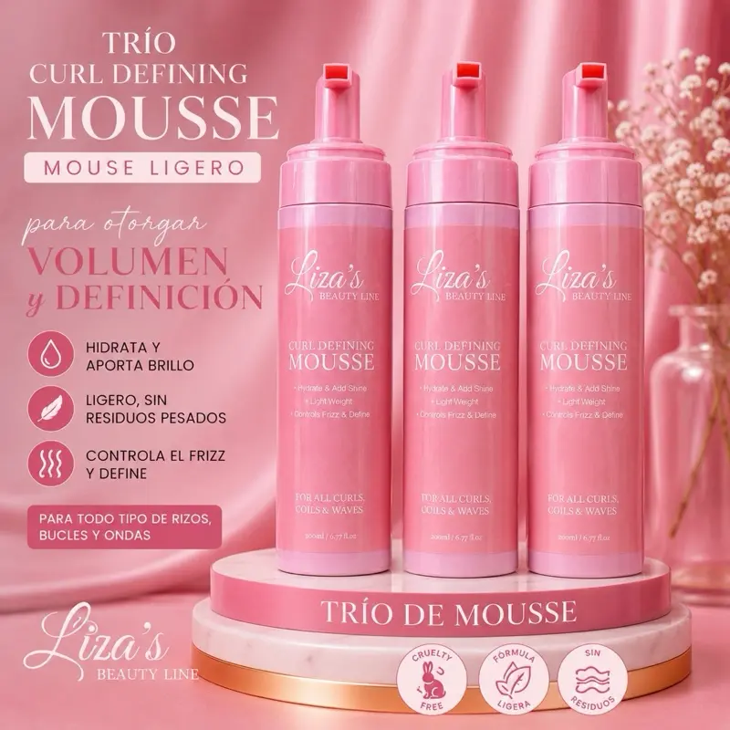 Liza’s Beauty Line Haircare Hair Mousse Trio Bundle