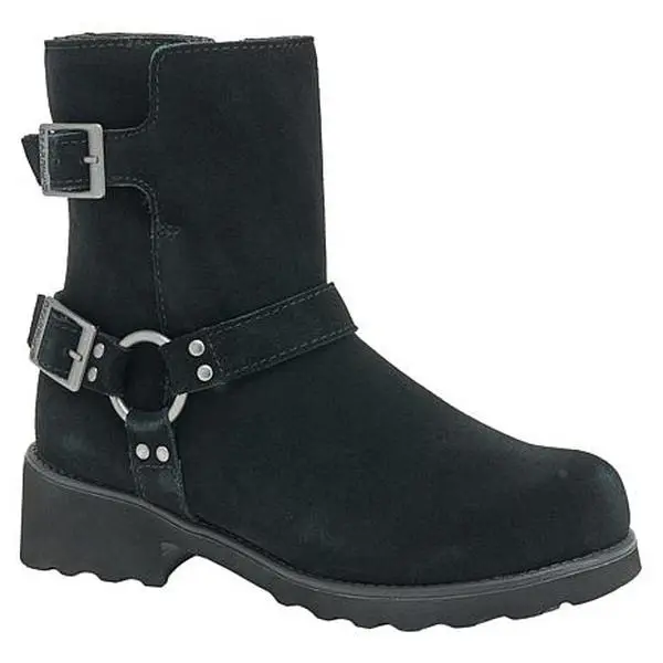 BEARPAW® Riveria Suede Moto Boot with Faux Sherpa Lining BEARPAW® Riveria Suede Moto Boot with Faux Sherpa Lining