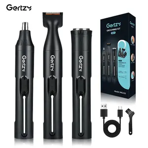 Gentlemen's Nose Hair Trimmer Kit, Painless Ear & Facial Groomer Kit, Discreet Personal Care Essential, Perfect Gift for Men