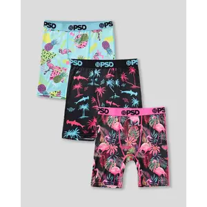 PSD Youth Boys Island Vibes Boxer Brief 3 Pack - Soft, Breathable and Stretch Comfortable Underwear