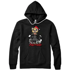 Personalized Aggretsuko Metal Christmas Tree Pullover Hoodie