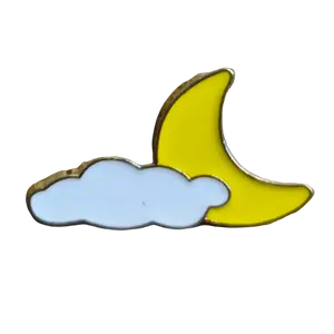 Cloudy Moon Pin