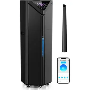 5Gal Humidifiers for Bedroom Large Room 2800ft2, APP/Remote Control, 60H Quiet Supersized Cool Mist Humidifier with Auto 180?Mist Tube, 24H Timer, Top Fill, Humidifiers for  Office
