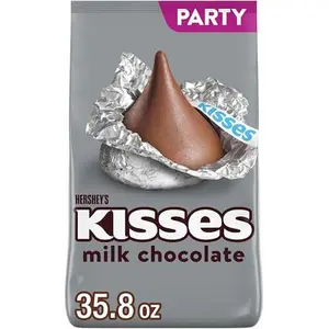 HERSHEY'S KISSES Milk Chocolate Candy Party Pack, 35.8 oz HERSHEY'S KISSES Milk Chocolate Candy Party Pack, 35.8 oz
