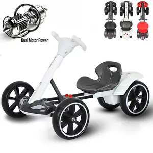 Kids Electric Go-kart with Dual Motor Power Parents Can Remotely Control Children's Toy Kart