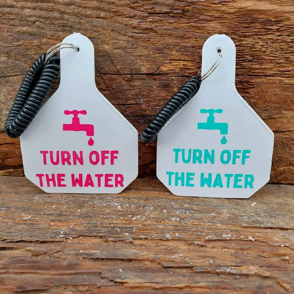 Turn Off the Water Bracelet - Never leave the water running again! - perfect for farmers, ranchers, homesteaders, gardeners