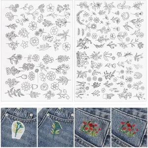 122 count Water Soluble Stabilizer for Flower  Stick and Stitch Embroidery Paper Wash  Embroidery Stabilizers   Patterns for Hand Sewing Lover