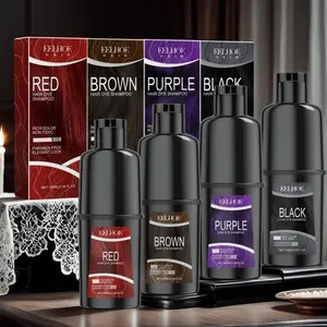 Korean Hair Dye Shampoo with Ginseng & Seed Oil, Nourishing & Gentle Formula, Non-Irritating Scalp Care, Herbal Essence Treatment, Natural Hair Care, Haircare