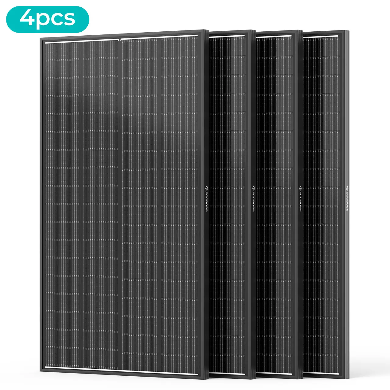 [TikTokShopBackToSchool] ECOBOSS 800W Solar Panel Kit, 4PCS 200W N-Type 16BB 12V Monocrystalline Solar Panels, 25.6% High Efficiency, IP68 Waterproof, 30-Year Lifespan for RV, Van, Marine & Off-Grid System campingessentials