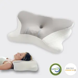 Z-HOM Cervical Pillow for Neck and Shoulder,Contour Memory Foam Pillow,Ergonomic Neck Support Pillow for Side Back Stomach Sleepers with Pillowcase
