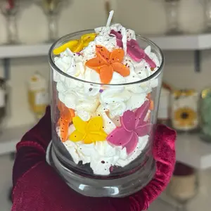 Floral candle
