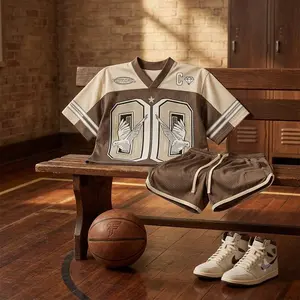 #90 Child of God Angel Wings Cropped Mesh Football Jersey V-Neck Faithful Unisex Summer Streetwear Sports Casual Loose Comfortable Athletic Top Men Women