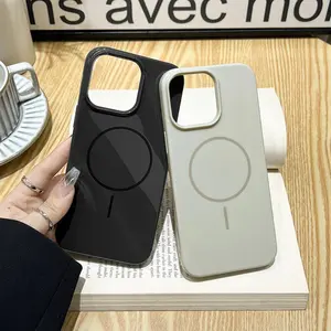 Glitter Liquid Silicone Soft Magnetic Case For iPhone 16 15 14 13 11 12 Pro Max For Magsafe Wireless Charge Bumper Glossy Cover