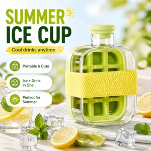 Ice Cup — Lidded, Easy-Release Ice Cube Mold | Stackable Freezer Ice Maker | Ideal for Whiskey & Iced Beverages