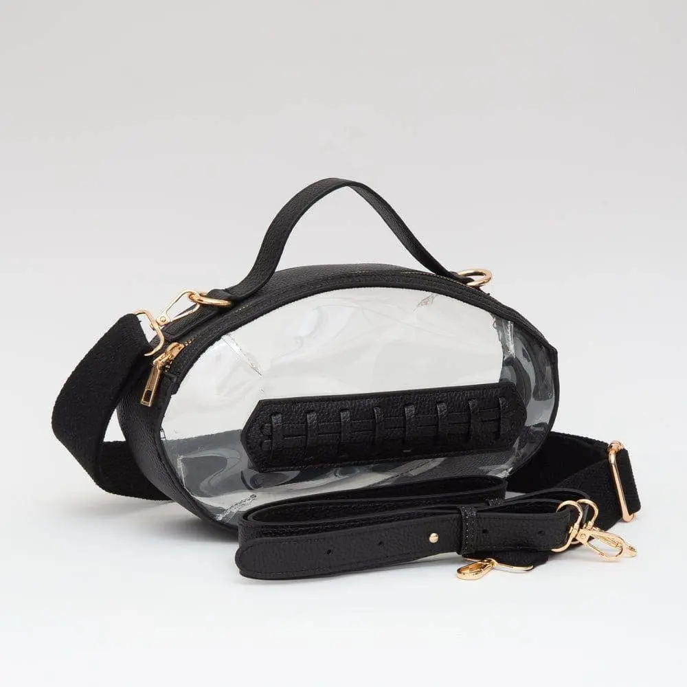 Stadium Chic Clear Football Purse