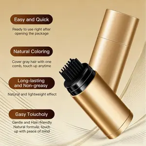 1pc Temporary Hair Dye Pen, Root Touch-Up Brush, Gray Hair, Washable Hair Coloring Tool, Women's Styling Fixer, Liquid Form, Single Item
