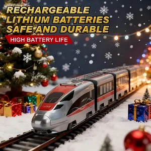 Remote Control High-Speed Train Toy, Electric No Track, Battery Safe Durable, USB Charging, Light Sound Control, Kids Play Companion
