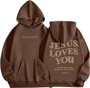 Christian Faith Hoodie Jesus is King Hoodie Jesus Loves You Hoodie Cotton Menswear Casual Comfort Long Sleeve