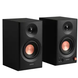 Edifier MR3 Powered Studio Monitor Speakers, Hi-Res Audio Certified Bluetooth V5.4 Active Bookshelf Loudspeakers, 2.0 Computer Speaker with Headphone Output RCA AUX Balanced TRS Input