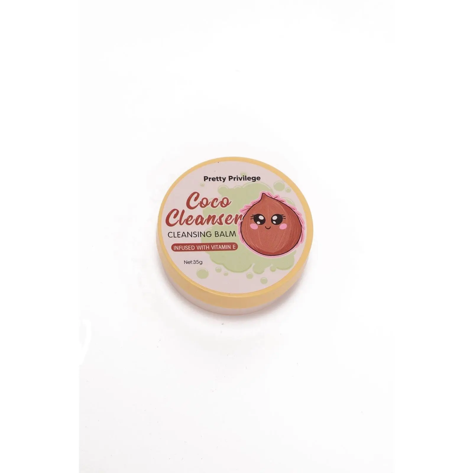 Pretty Privilege Coco Cleansing Balm - Enriched with Vitamin E for Gentle Makeup Removal 35g