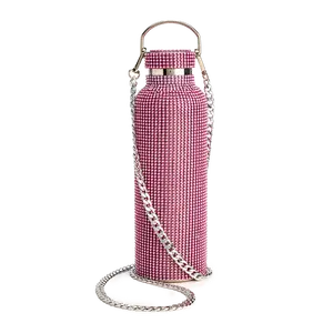 Paris Hilton Diamond Bling Water Bottle, Stainless Steel with Removable Strap, Vacuum Insulated and Covered in 5,000+ Rhinestones