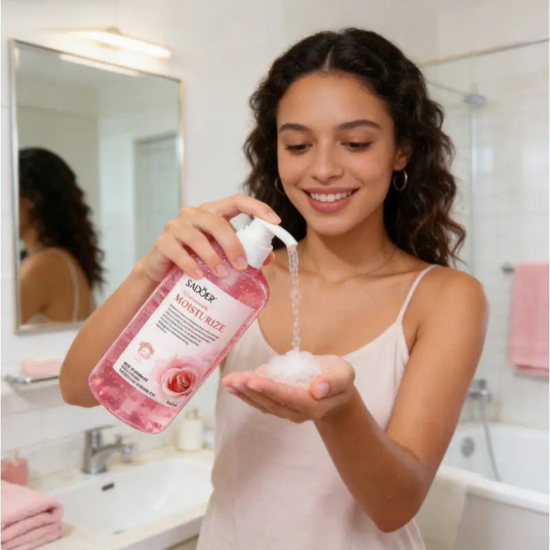 Viral Scented Body Wash, Rose & Osmanthus, 300ml