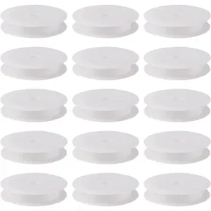 50 count Empty Plastic Wire Spools 2.64" in Diameter Thread Bobbins for Beading Wire Thread String