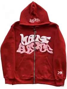 Y2K Retro Star And Letter Printed Zipper Hoodies，Spring Autumn Harajuku Y2K Women And Men Fashion Hip Hop Long Sleeve Hooded ，Avant-Garde - Street Casual Spring/Fall Loose Zipper Pocket Patched，Autumn and Winter Gothic Coat