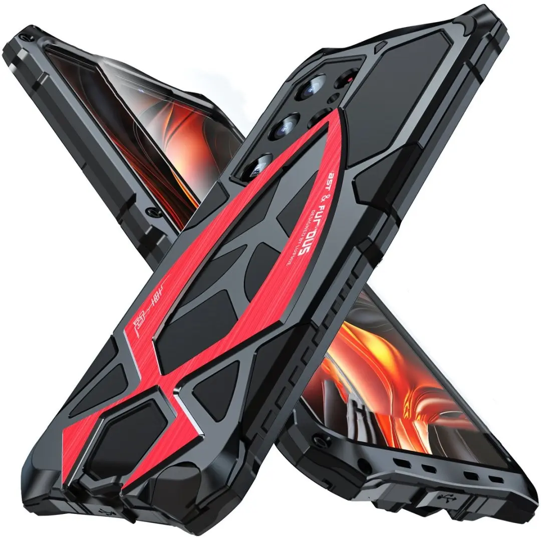 Suitable for Samsung S25 Ultra Aluminum Alloy Phone Case, Anti-Drop Shockproof Protective Cover, Outdoor Game-Style Non-Slip Hard Shell, Smartphone, Cellphone, Casing, Accessories, Protection, Shockproof Rugged Cover, Protective Mobile Accessory