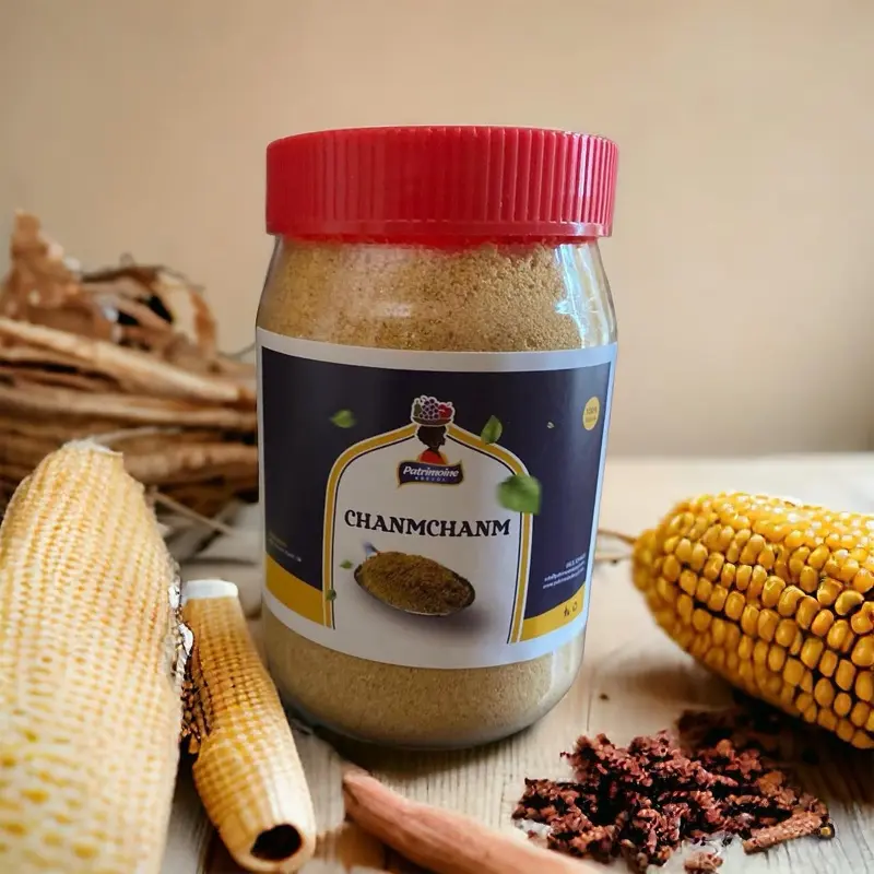 Chanm Sweet Corn Powder Snack - Corn Flavor, Certified Organic, Natural Sweetness, No Artificial Ingredients, Room Temp Storage, All Ages Friendly, Healthier Snacking Choice