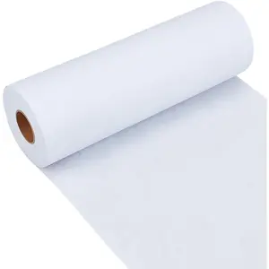 Weight 55g/㎡ White Iron-On Fusible Interfacing 11.81 Inch x 30 Yards Non-Woven Interfacing Iron On Single-Sided Interfacing Non-Woven Apparel Interfacing for Sewing Supplies