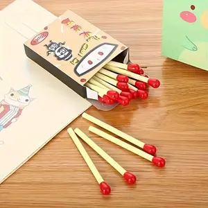 20pcs Portable Matchstick-Shaped Mini Ballpoint Pens - Creative Prize Doodle Art Pens, Quirky and Unusual Adorable Stationery, Christmas, Father's Day, Halloween, Easter Gifts, Office Stationery (Styles Shipped Randomly)