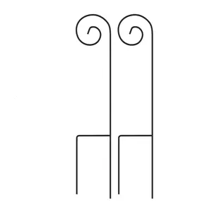 Pure Garden 35" Set of 2 Shepherd Hooks