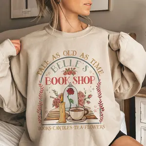 Belle's Book Shop Shirt, Tale As Old As Time Tee, Movie Beauty Tee, Bookish Belle Shirt, Book Addicted Tee, Bookworm Gift MFE9E