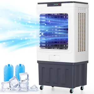 16 Gallon 3000CFM Evaporative Air Cooler with 120° Oscillation, Remote Control, 24H Timer & 3 Speed Settings for Indoor/Outdoor Use