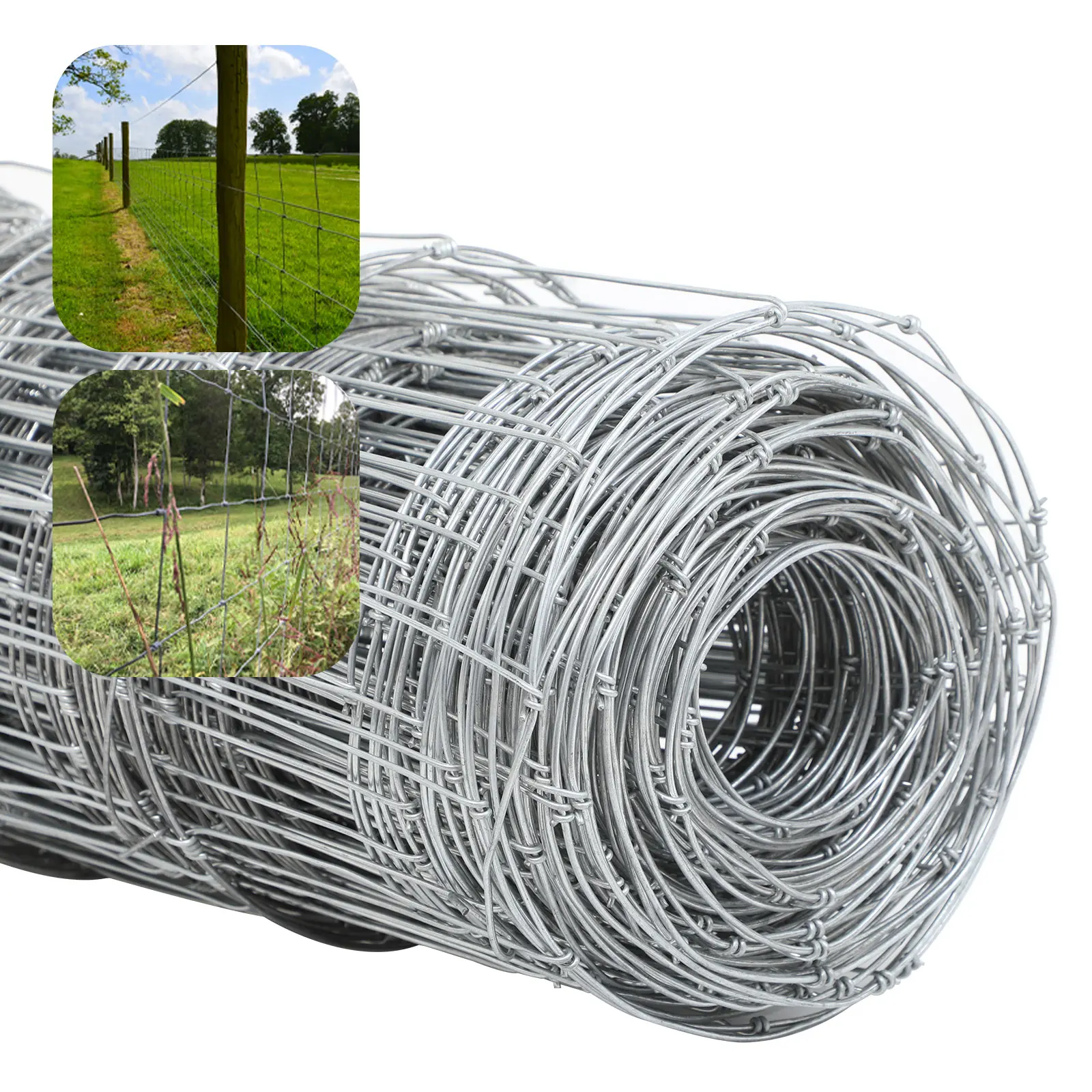 4×328 Welded Wire Fencing Rolls - Multi-Purpose Metal Fence Panels for Farm Safety, Garden Containment, Livestock Protection