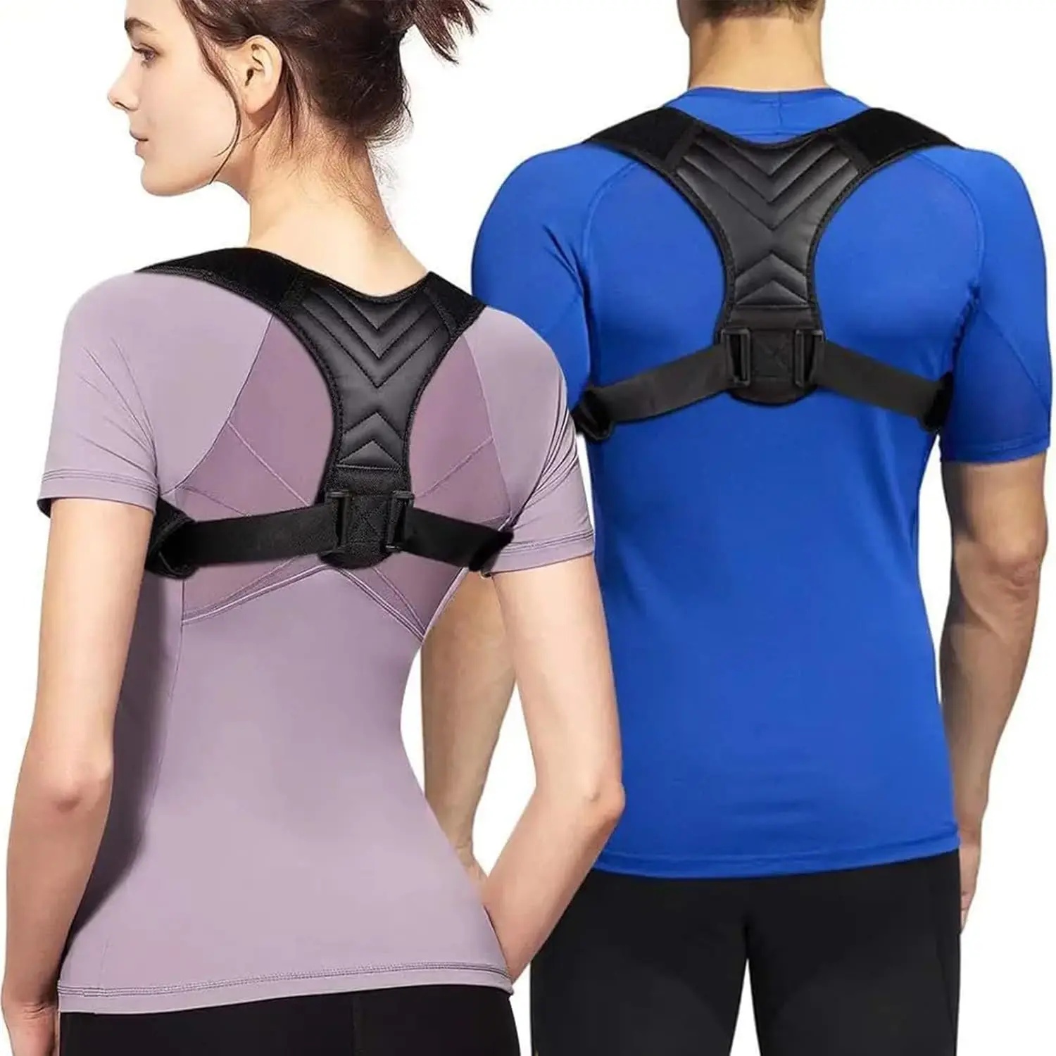 Adjustable Posture Corrector Brace - Breathable, Comfortable, Quick-Drying Upper Back & Shoulder Support for Men & Women, Enhances Chest Lift & Posture Improvement, Relieves Back & Neck Pain