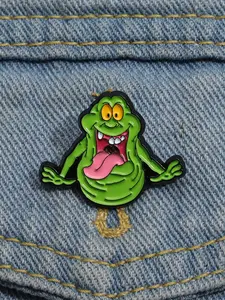 Ghostbusters Slimer Enamel Pin Green Ghost Metal Brooch Lapel Backpack Badge Fashion Jewelry Accessories Gift for Friends