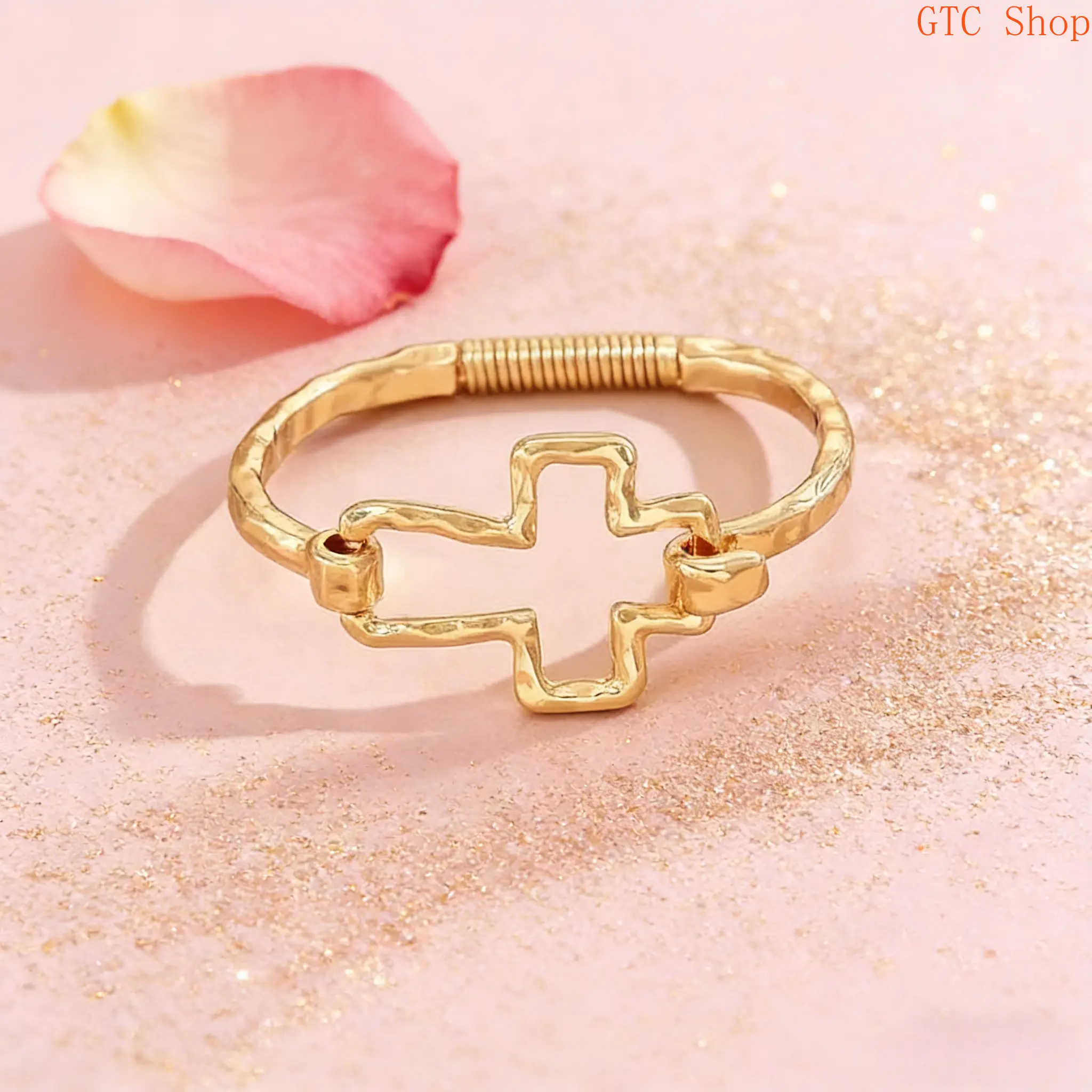 Women's Cute Cross Design Bangle Bracelet - Sports Wristband Fashion Jewelry, Exquisite All-Match Accessory, Ideal for Daily Outfits & Parties, Perfect Delicate Birthday Gift