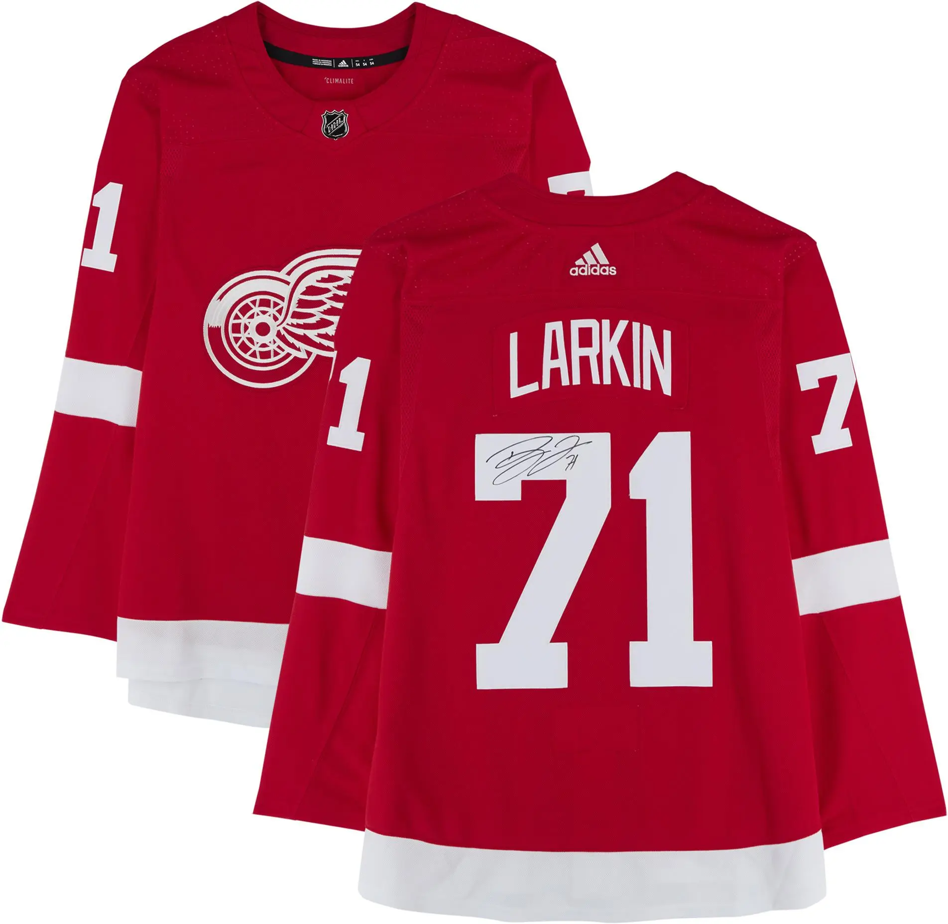 Dylan Larkin Detroit Red Wings Autographed Red Adidas Jersey - Fanatics Authentic Certified
