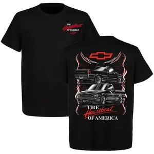 [Graphic T-Shirt] 100% Cotton - Chevrolet S-10 "Heartbeat of America" T-Shirt/Hoodie, Car Lover Tee, Full Colour, 100% Cotton Unisex Tee Made in USA Car Enthusiast Gift For Men, Father's Day Gift Idea Fan Men Top.